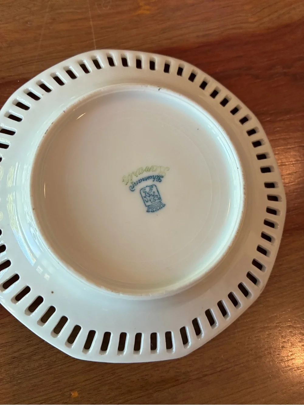 Schumann Bavaria Pierced 5” decorative plate octagon